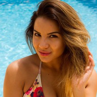 Busty Lacey Banghard Having Fun By The Pool-02